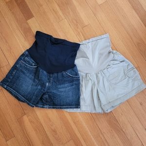 Set of 2 Maternity Shorts